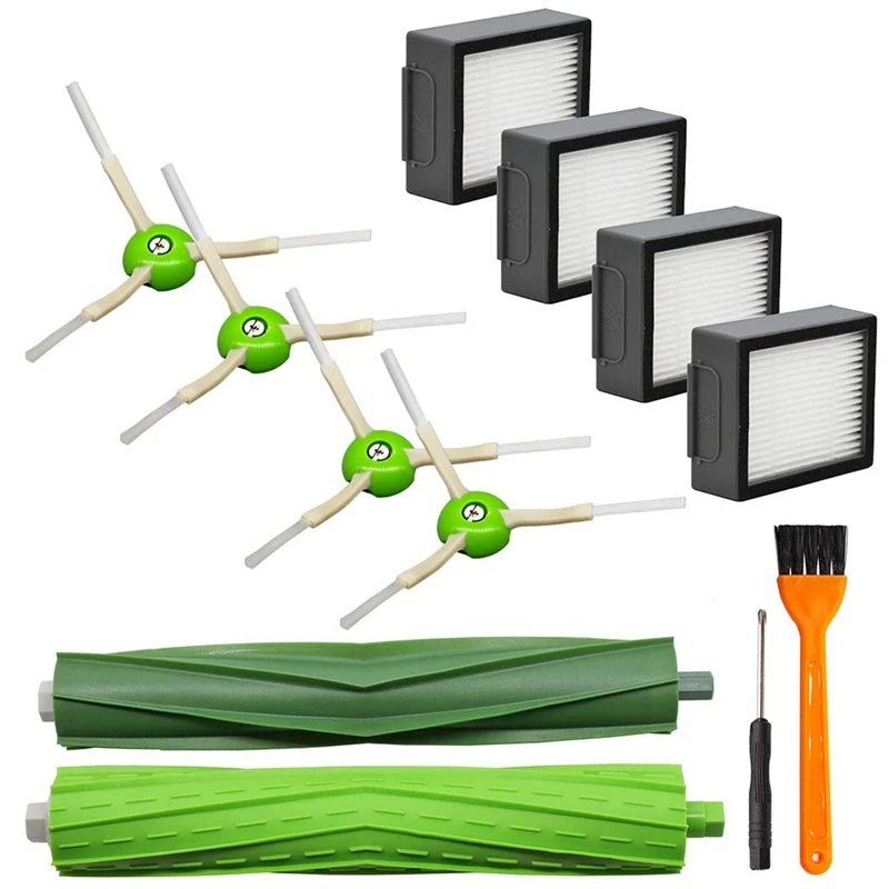 

12PCS For Irobot Roomba I7 E5 E6 I3 Roll Brush Side Brush Filter Cleaning Accessories
