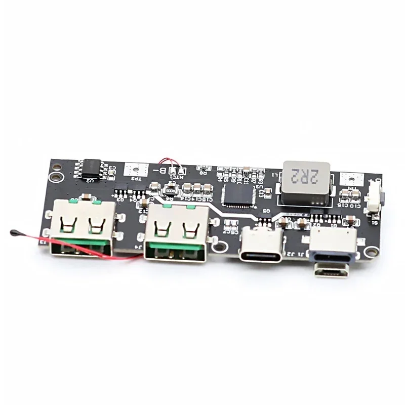 Внешний аккумулятор QC4.0 PD3.0 светодиодный с двумя USB-портами 5 В 22 А 18650 Вт