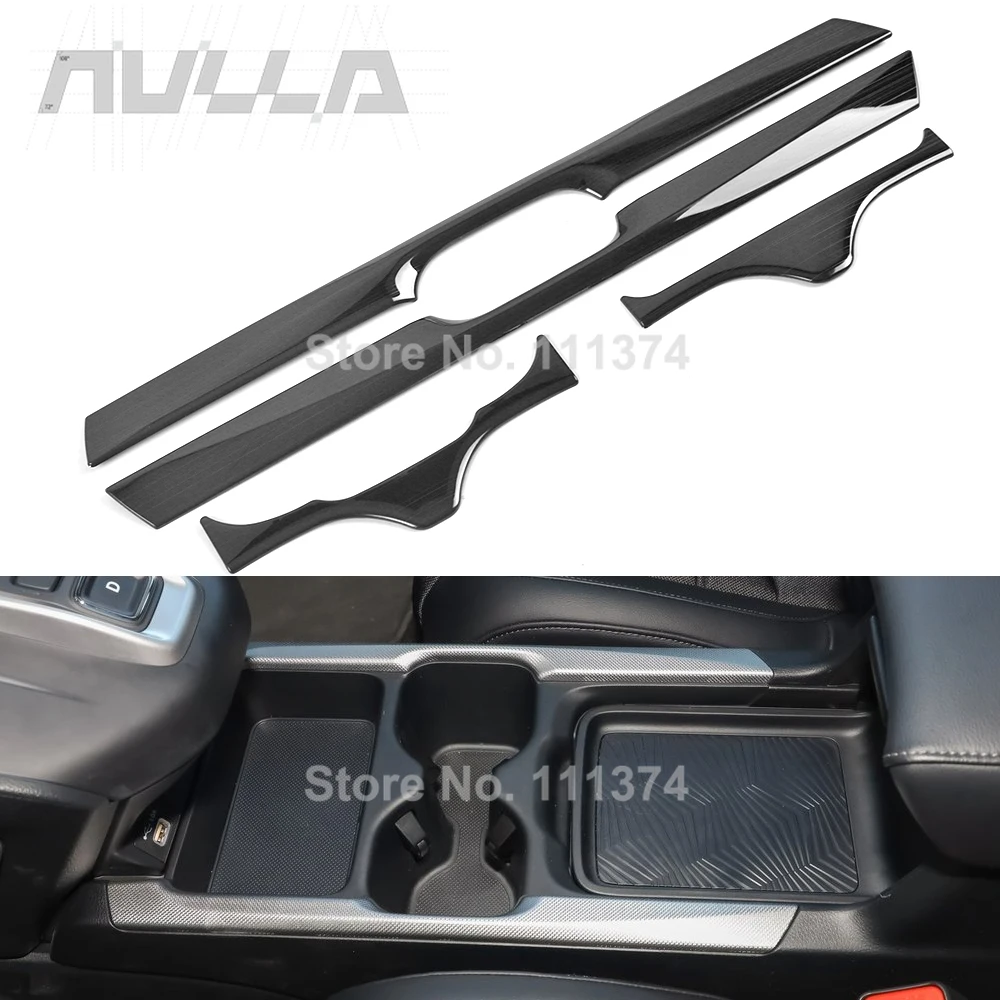 

For Honda CRV CR-V 2017 2018 2019 2020 2021 2022 Center Cup Holder Frame Chrome Trim Interior Parts Car Accessories
