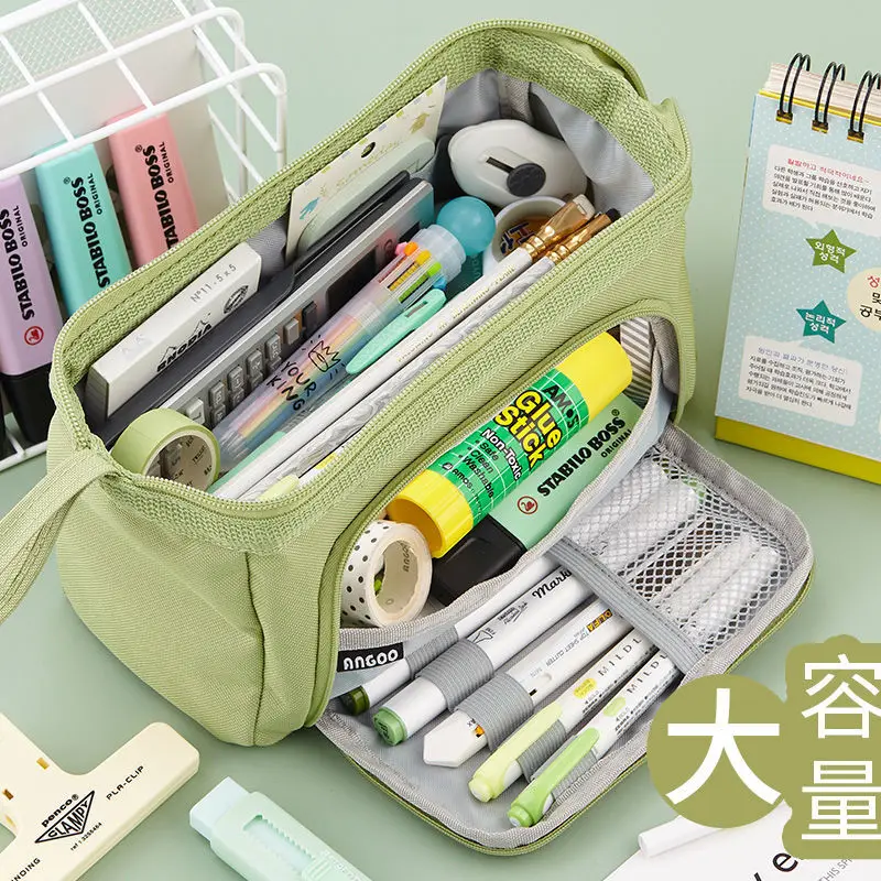 

Simple ncil se Japanese Lar pacity ncil se Good-looking Student Stationery Bag Girl ncil se Male nvas Bag