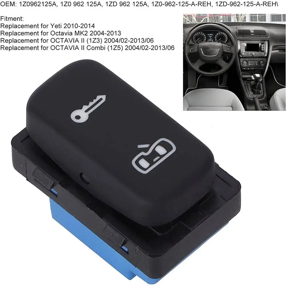 

Кнопка центрального замка двери автомобиля, запчасти для Volkswagen Skoda 1z0962125 2004-2013