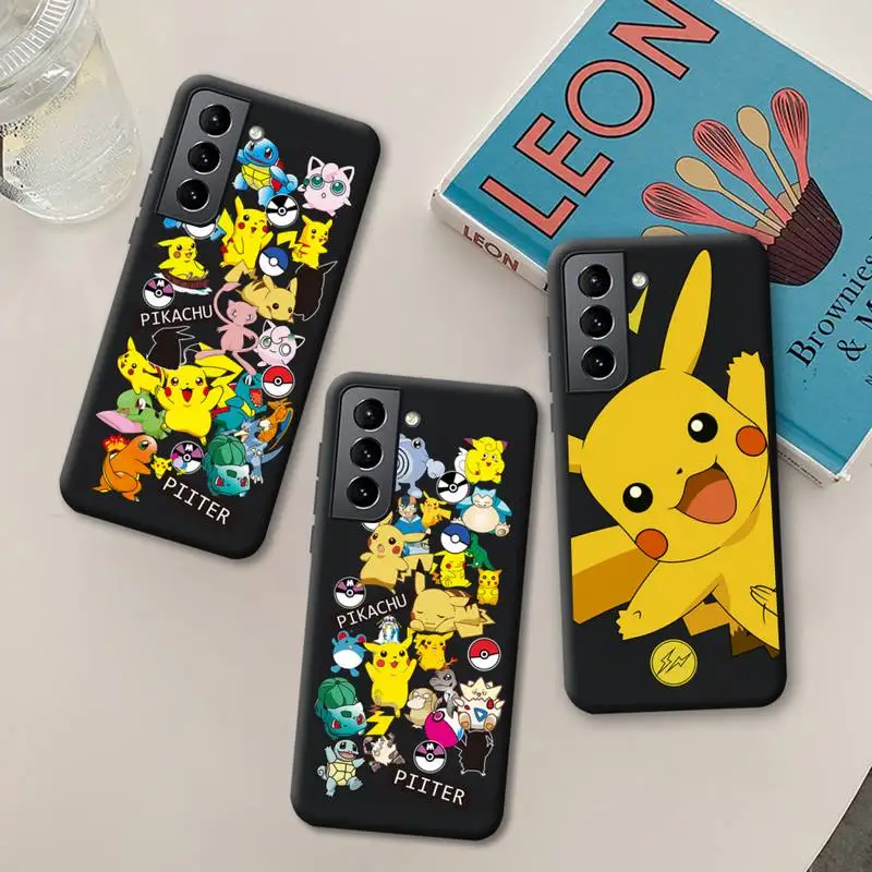 

Pokemon Pocket Monster Pikachu Phone Case Silicone Soft for Samsung Galaxy S21 Ultra S20 FE M11 S8 S9 Plus S10 5G lite 2020