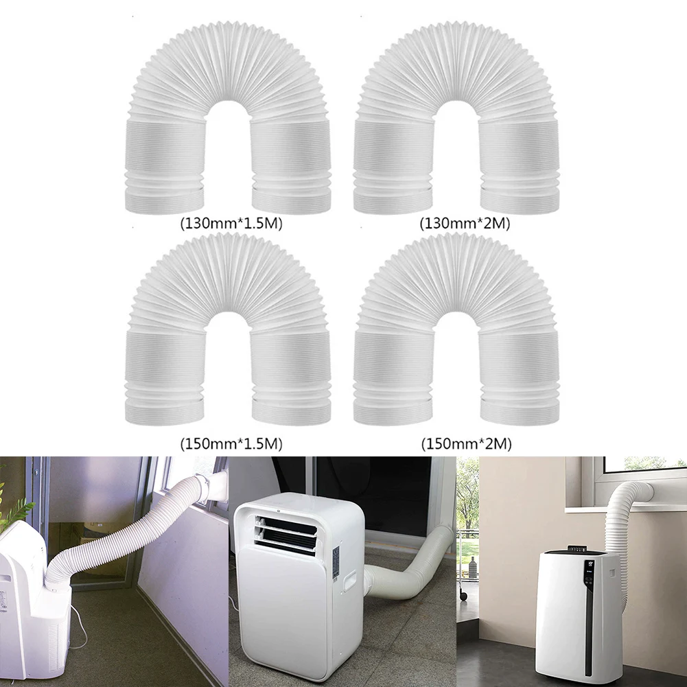 

150CM/200CM Flexible Air Conditioner Exhaust Pipe Vent Hose Duct Outlet Home Improvement Air Conditioner Parts