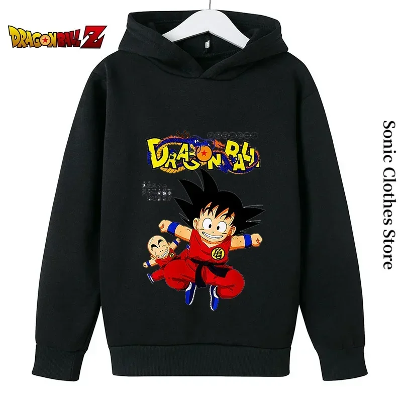 Dragon Ball Z Goku осенне-зимние толстовки для мальчиков и девочек детские с героями