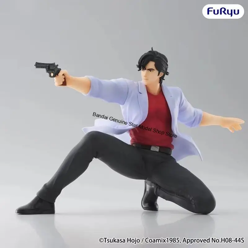 Фото В наличии оригинальная фигурка FuRyu CITY HUNTER Noodle Stopper Saeba Ryo из ПВХ, 19 см, аниме-фигурки, модель для коллекции, игрушки, подарки. №4
