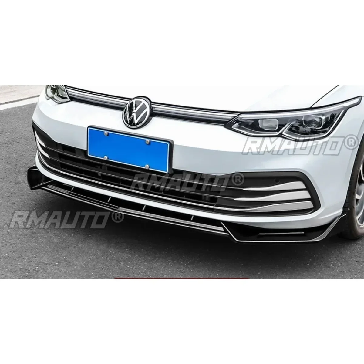 Для VW Golf MK8 Pro GTI R-Line 2021-2023 комплект кузова спойлер переднего бампера глянцевый