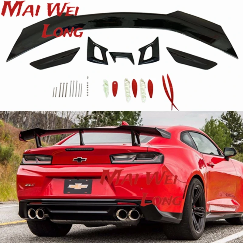 

ZL1 1LE Style Bright black ABS Rear Trunk Lid Wing Spoiler Fit for 2016 2017 2018 2019 Chevrolet Camaro