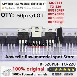 Aoweziic 2023+ 50pcs 100%New Imported Original IRF510PBF IRF510 IRF520PBF IRF520 IRF530PBF IRF530 IRF540PBF IRF540 TO-220 MOSFET