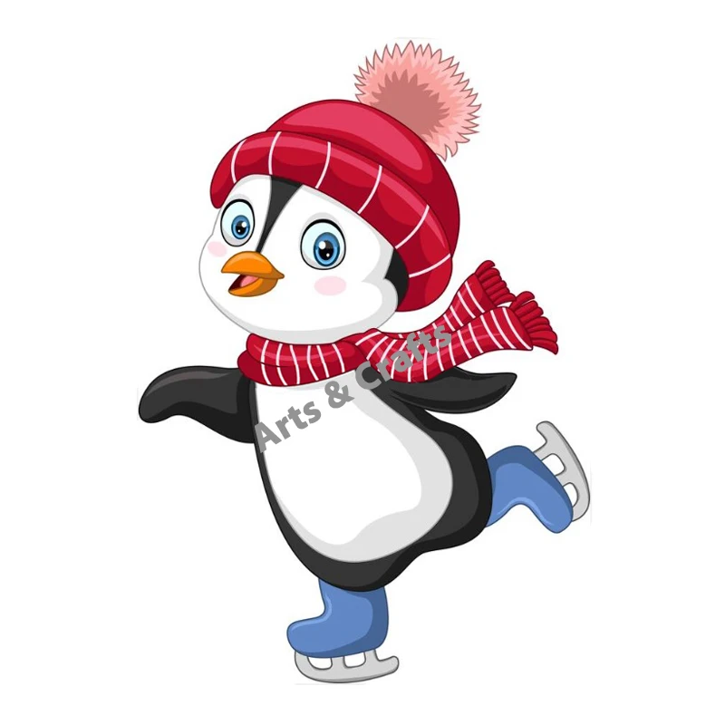 Новинка 2023 металлические Вырубные штампы коньки пингвин рождественские