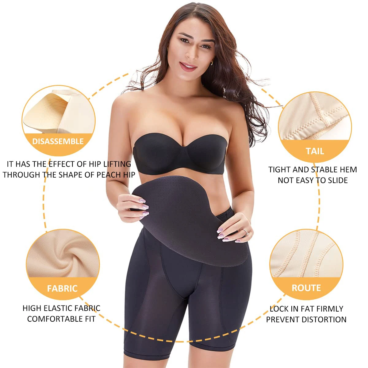Hip Pads for Women Hip Dip Pads Fake Butt Padded Underwear Hip Enhancer Shapewear Crossdressers Butt Lifter Pad Panties Shaper