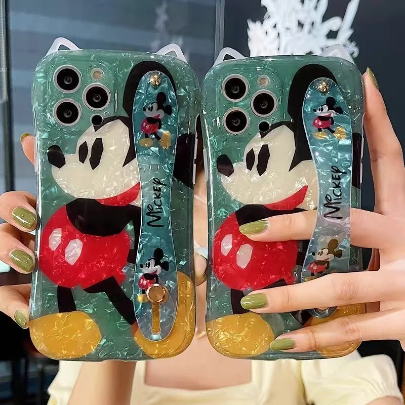 

Disney Mickey Cartoon Phone Cases For iPhone 12 11 Pro Max XR XS MAX 8 X 7 2022 Luxury Fashion Couple Soft Silicone Cover Gift