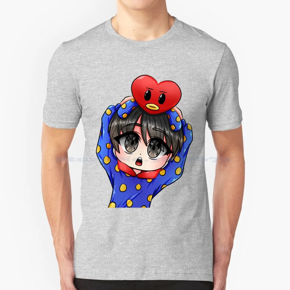 

V In Onesie T Shirt 100% Cotton Tee V Taehyung Chibi Anime Boy Cute