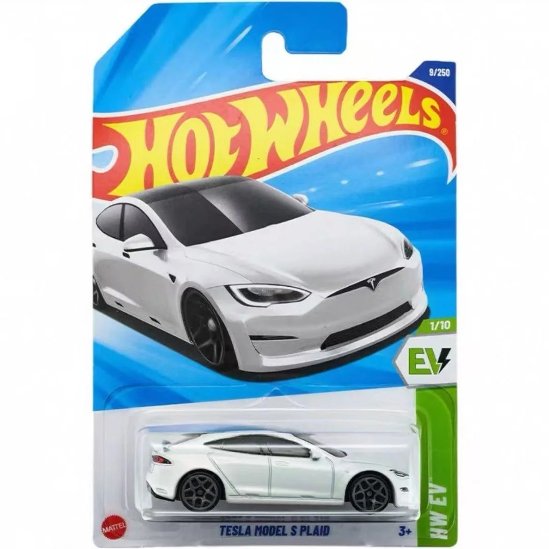 Фото Горячее колесо 2025EC HW EV TESLA MODEL S PLAID SILEVRADO EV RST CHEVY SUPER VOLT модель автомобиля Игрушка Autobahn Polizei №1