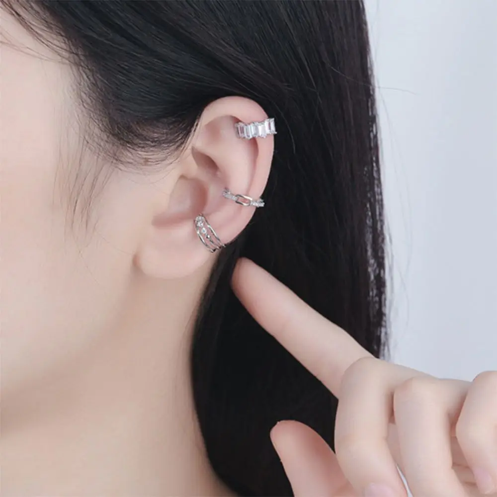 

Color Simple Gift For Girls Trendy Non Piercing Earbone Clip Female Ear Clip Fashion Jewelry Korean Style Earrings