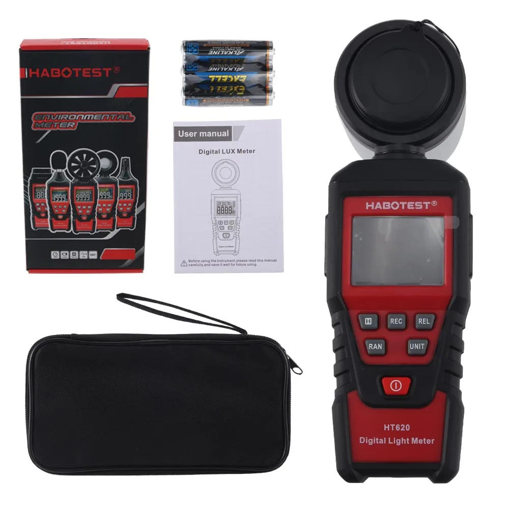1 шт. HABOTEST HT620 цифровой измеритель света люкс тестер анализатор освещенности для