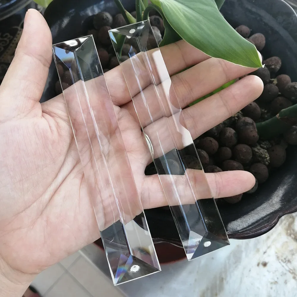 Camal 2 шт. 120 мм/4,7 дюйма треугольная полоса хрустальная подвесная лампа-призма освещение подвесная люстра Ловец солнца Запчасти для свадебной вечеринки