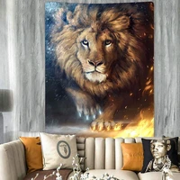 lion tapestry animal tapestry wall hanging wall rugs dorm decor client room wall art home decoration lion