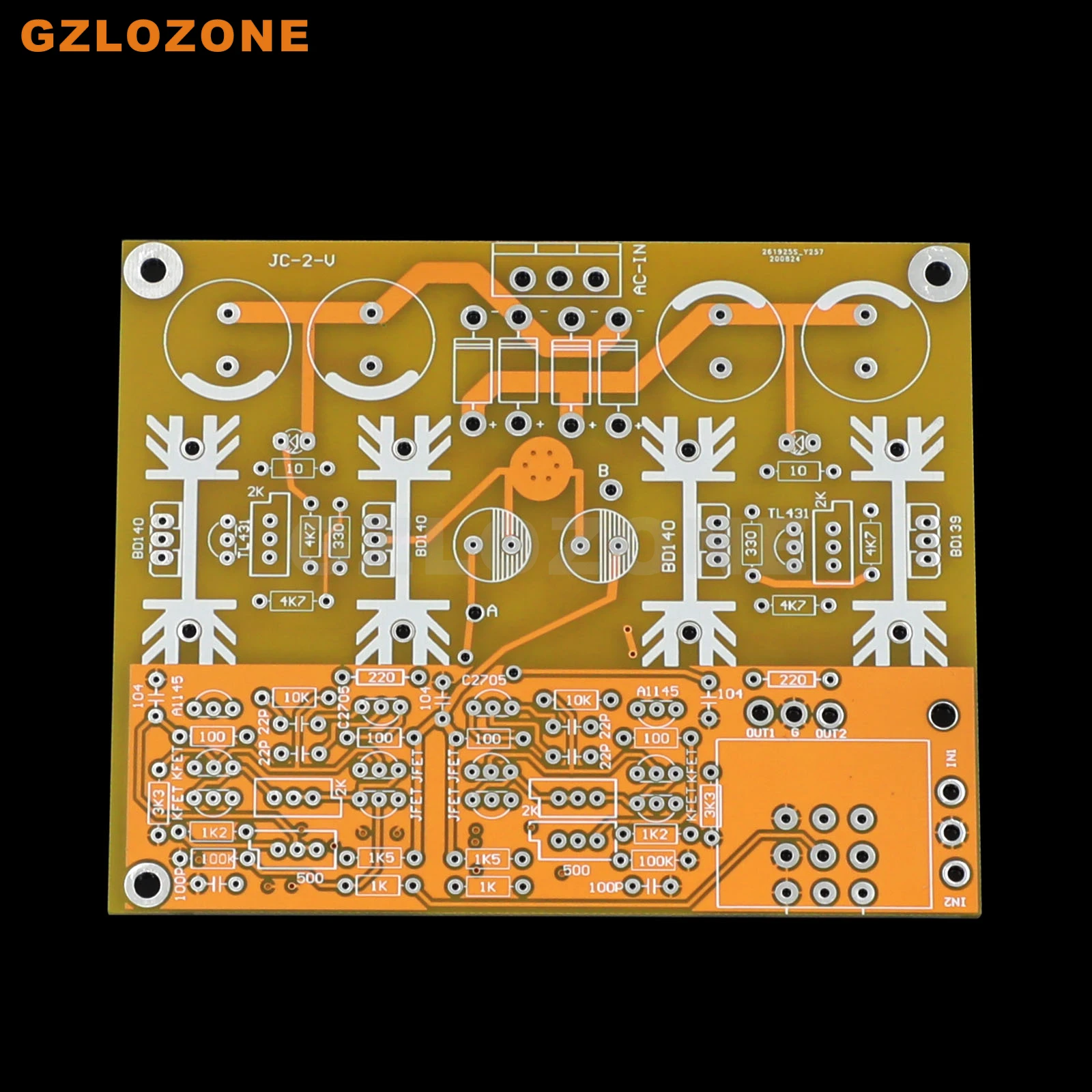

JC-2 Class A Fully Symmetrical FET CPI Parallel Power Supply Pramplifier Bare PCB