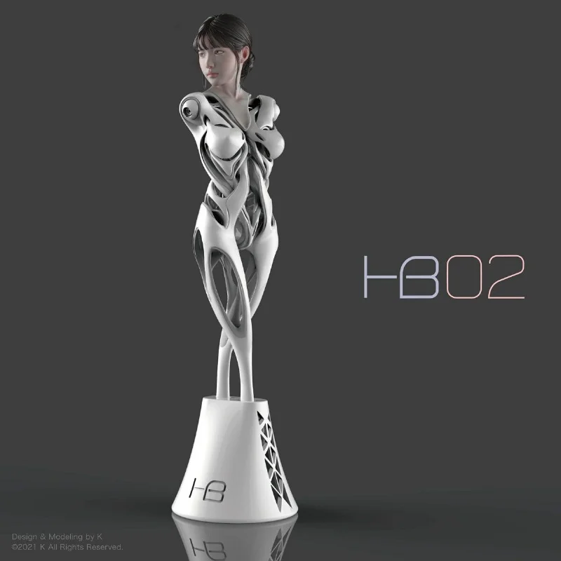 

Набор неокрашенных моделей из смолы бюст GK бюст ANDROID HB 02 белая форма GK каучуковая модель фигурка 3D печать набор для гаража