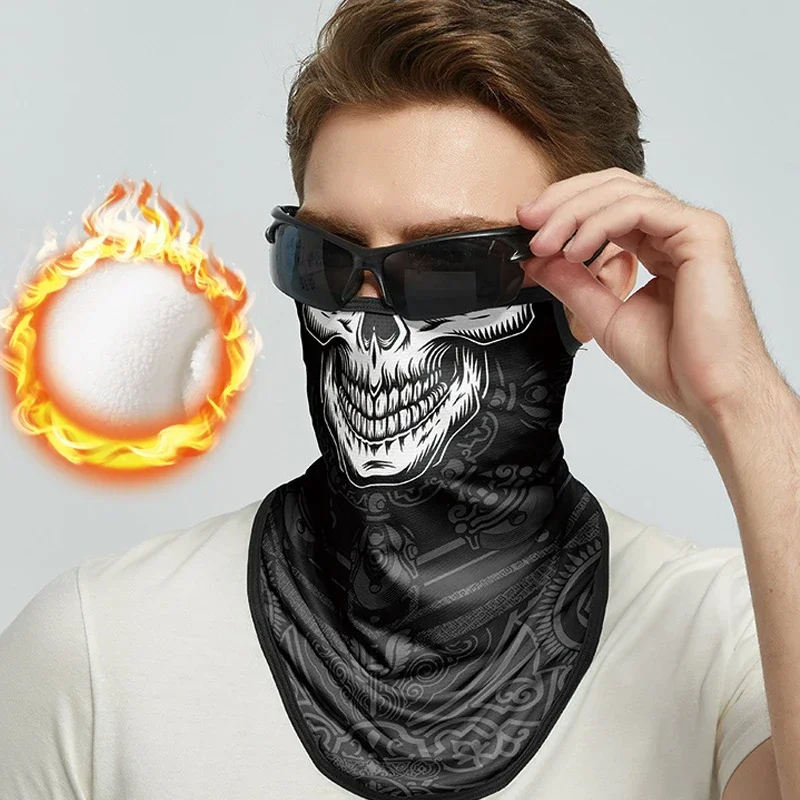 Зимняя Маска для лица с заушными петлями дышащий флисовый теплый шарф лыжного