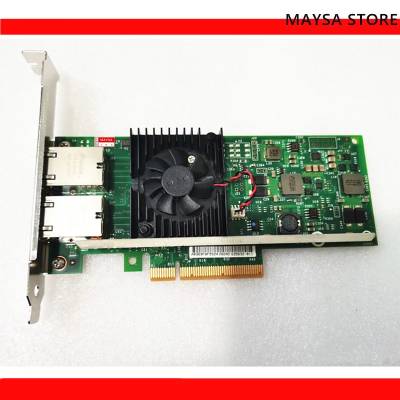 X540-T2 K7H46 3DFV8 двухпортовый RJ45 PCI-E X8 10 ГБ 2P Ethernet конвертированный сетевой адаптер X540-T2 K7H46 3DFV8 двухпортовый RJ45 PCI-E X8 10 ГБ 2P Ethernet конвертированный сетевой адаптер