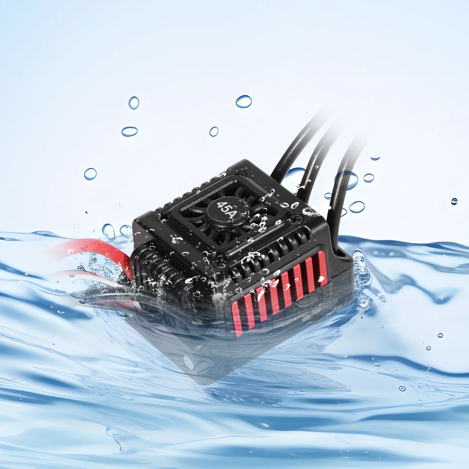 NEEBRC 45A 60A Водонепроницаемый пылезащитный T/XT60 2-3S Бесщеточный ESC для 1/10 RC автомобиля