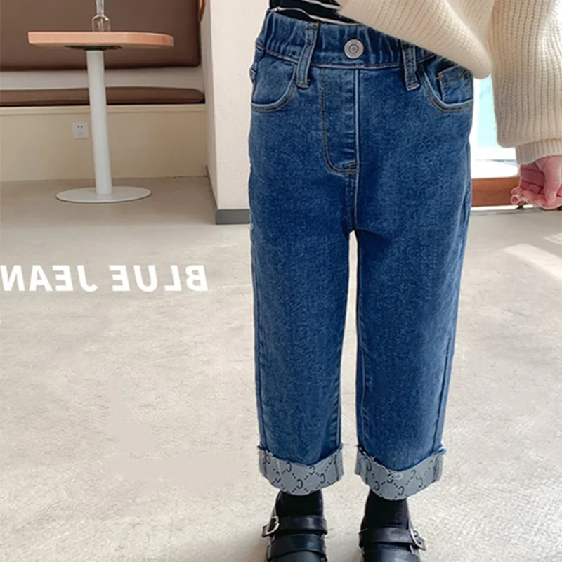 

Girl Leggings Kids Baby Long Jean Pants Trousers 2022 Lasted Spring Summer Cotton Formal Sport Teenagers Children Clothing