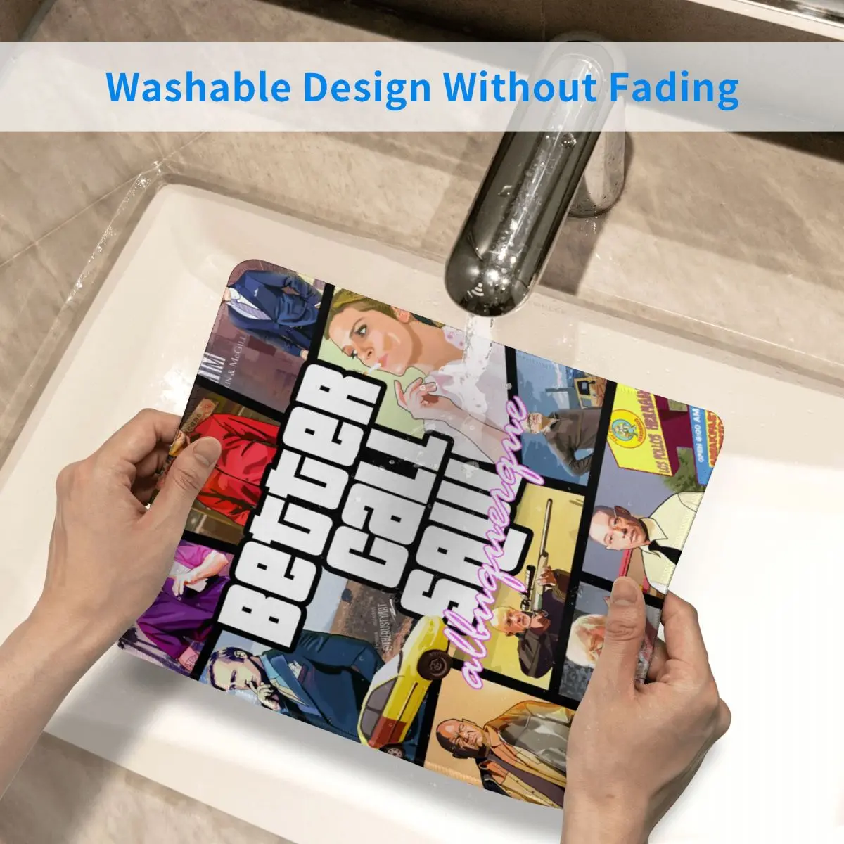 Автомобильный коврик для мыши Grand Theft с нескользящей резиновой основой игровой