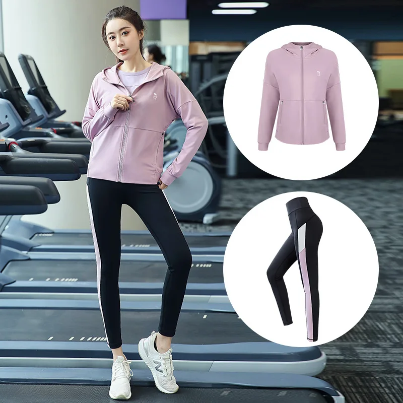 

Plus Size Autumn Winter Women Sportswear elastic Hoodie Jacket Sweatshirt+pant Running Jogger Fitness Gym Workout Yoga Set 4XL
