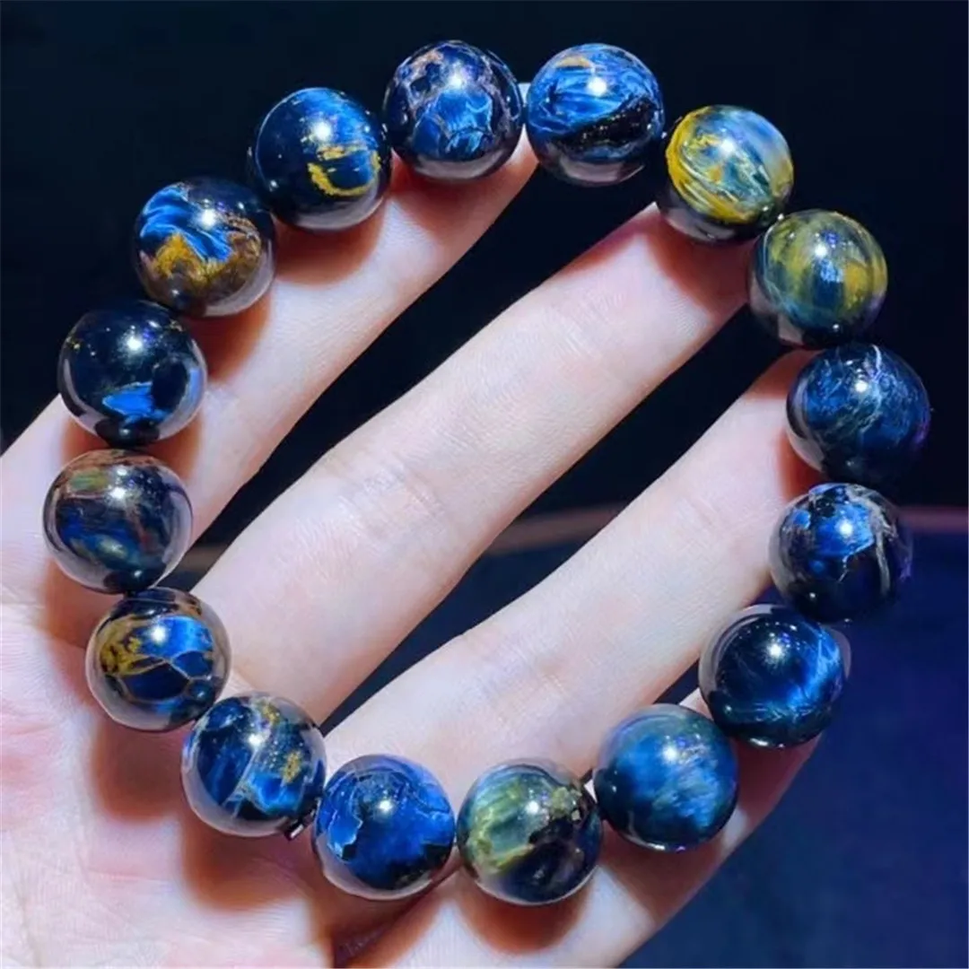 

13mm Natural Pietersite Bracelet For Women Lady Men Love Gift Beauty Blue Crystal Stone Beads Namibia Gemstone Jewelry AAAAA