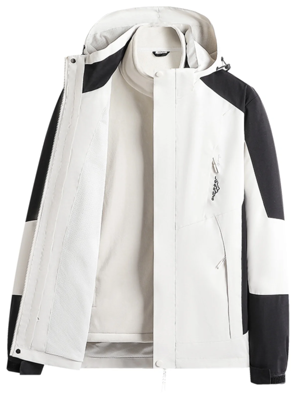 Уличная мужская куртка верхняя одежда съемный водонепроницаемый ветрозащитный