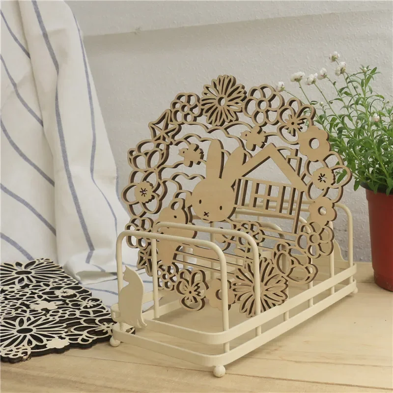 Kawaii MIffy деревянная подставка для горшка коврик термоизоляционный силуэт