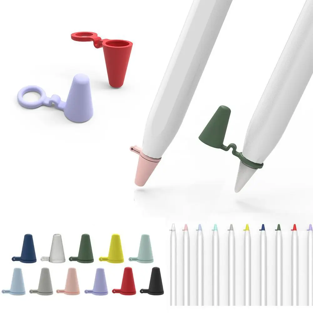 

10pcs Colorful Replacement Protective Stylus Tip Case for Huawei for iPad Nib Cover Skin for Apple Pencil 1 2