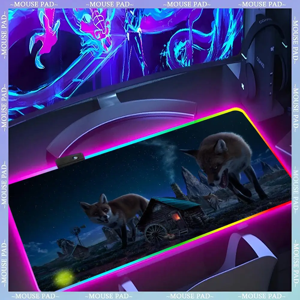 5k Fantasy Universe Earth Mouse Pad RGB Keyboard Cover Desk-mat Colorful Surface Waterproof Multi-size World Computer GamerMaus