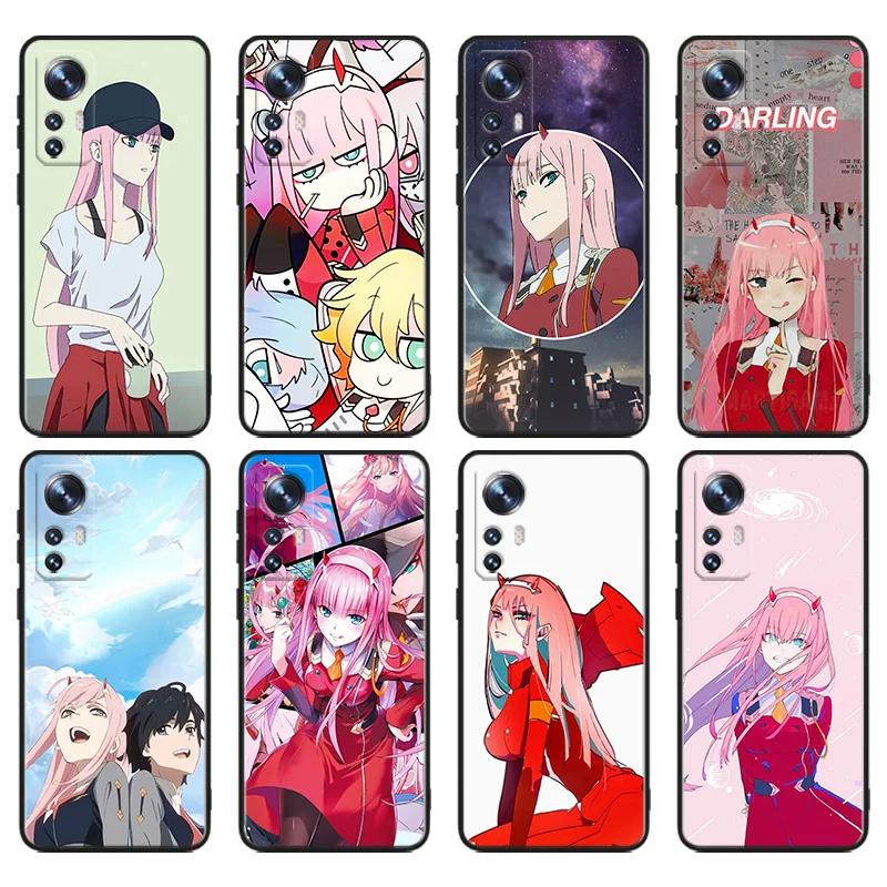 

Darling in the FranXX Phone Case For Xiaomi Mi 12T 12S 12X 11i 11X 11T 11 10T 10S Ultra Pro Lite Black Soft Cover