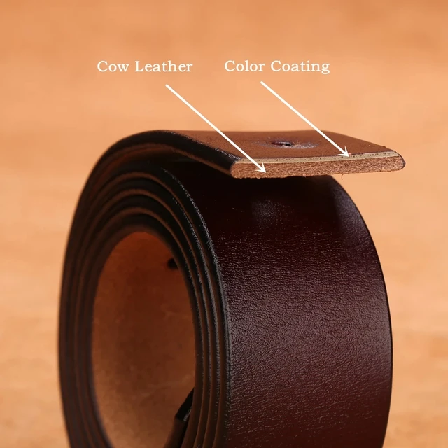 3.8CM Wide Genuine Leather Belts for Men Jeans Belt Brand Design High Quality Cow Skin Cowhide Men's Belt Man 5