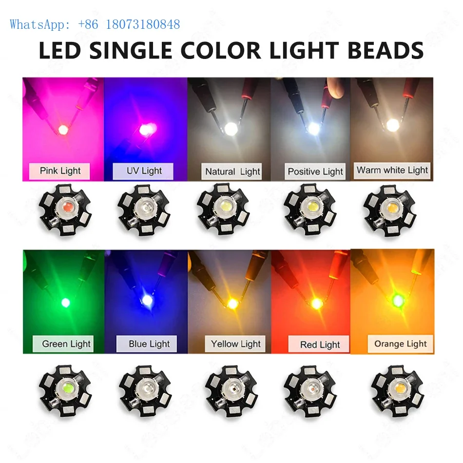 Новая низковольтная светодиодная лампа высокой мощности 1 Вт 3 высокий люмен