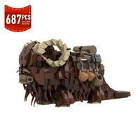 moc space wars animal beast bantha building blocks action figure monster mount rhino constructor model toys for children gifts
