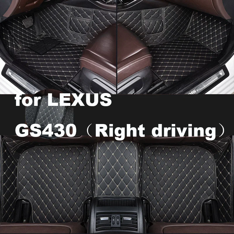

Autohome Car Floor Mats For LEXUS GS430（Right driving） 2005-2008 Year Upgraded Version Foot Coche Accessories Carpets