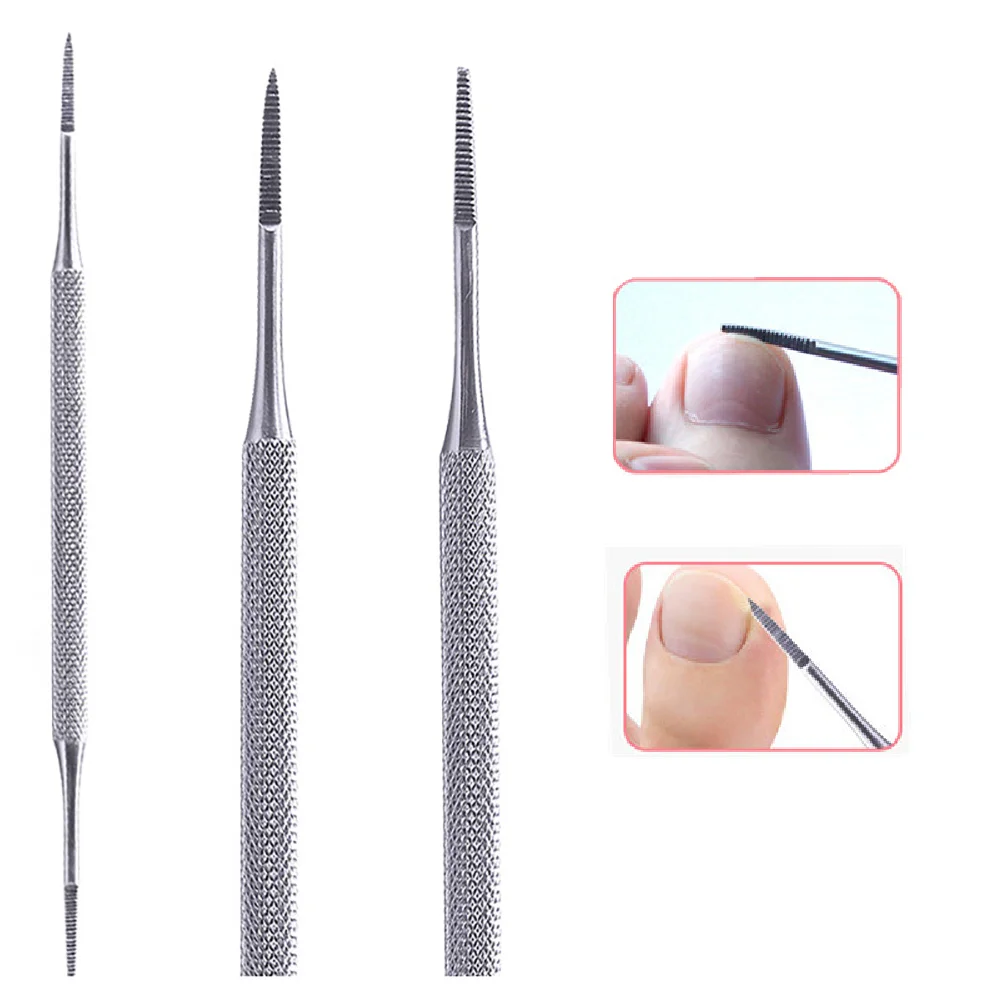 

1pc Double Ended Onychomycosis Paronychia Nail Files Nail Cleaning Instrument Pedicure Toe Nail Professionals Supplies tool