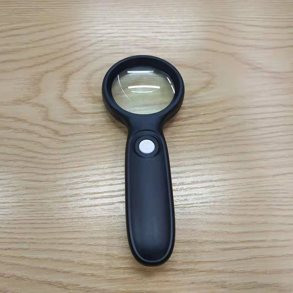 

Handheld 5X Magnifying Glass Aid Reading for Seniors Loupe Jewelry Multifunction Durable Magnifier with LED Elder Supply
