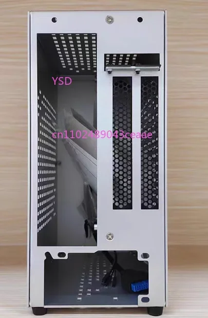 Фото Корпус для игрового ПК SKTC A07, полностью алюминиевый, ITX mini, 4.3L, с одним вентилятором, для видеокарты, малогабаритный, 1U, блок питания, вентилятор 36 мм №4