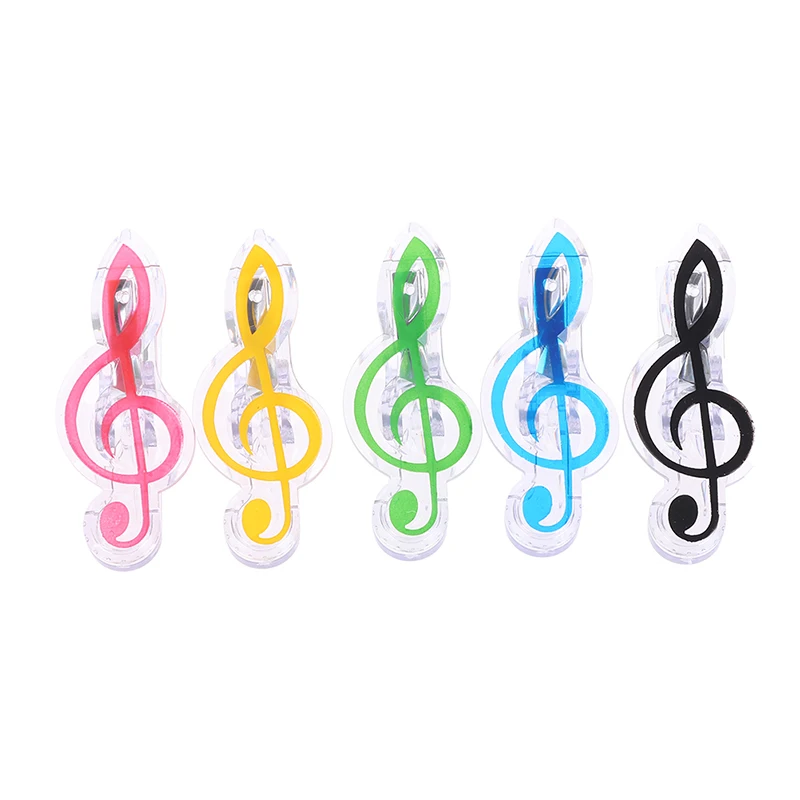 

1Pc Musical Book Note Clip Plastic Piano Music Book Page Clip Treble Clef Clip