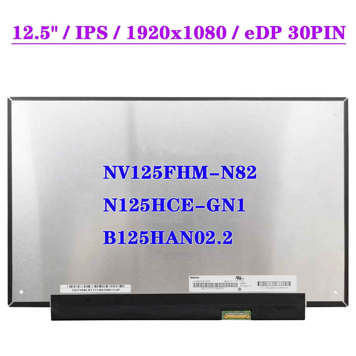 NV125FHM-N82 подходит для N125HCE-GN1 B125HAN02.2 Thinkpad X260 X270 X280 FHD ЖК-экран ноутбука IPS 1920x1080