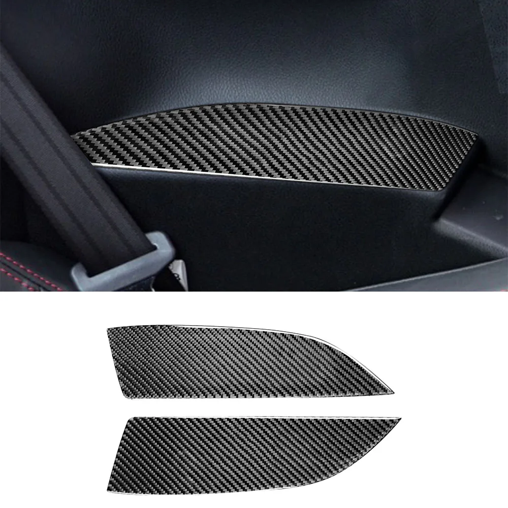 

for Subaru BRZ 86 2016-2020 Rear Seat Armrest Panel Decoration Sticker Decal Cover Trim Car Interior Accessories Carbon Fiber