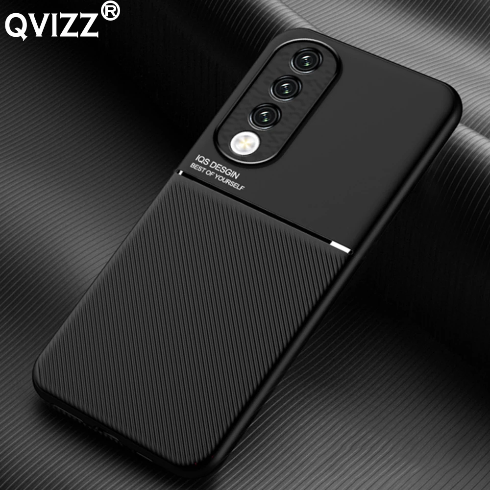 

Leather Case For Huawei Honor 90 Pro Luxury Car Magnetic Holder Soft Silicone Edges Hard Armor Shockproof Phone Cover Honor90Pro