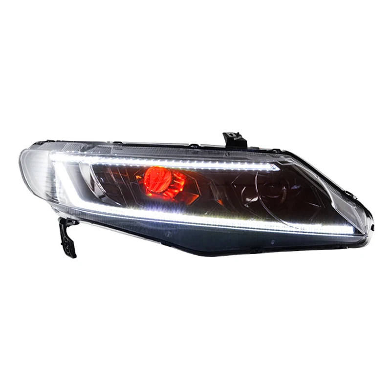 Для Honda Civic фары 2006-2011 светодиодные DRL Hid би ксеноновые автоаксессуары фара