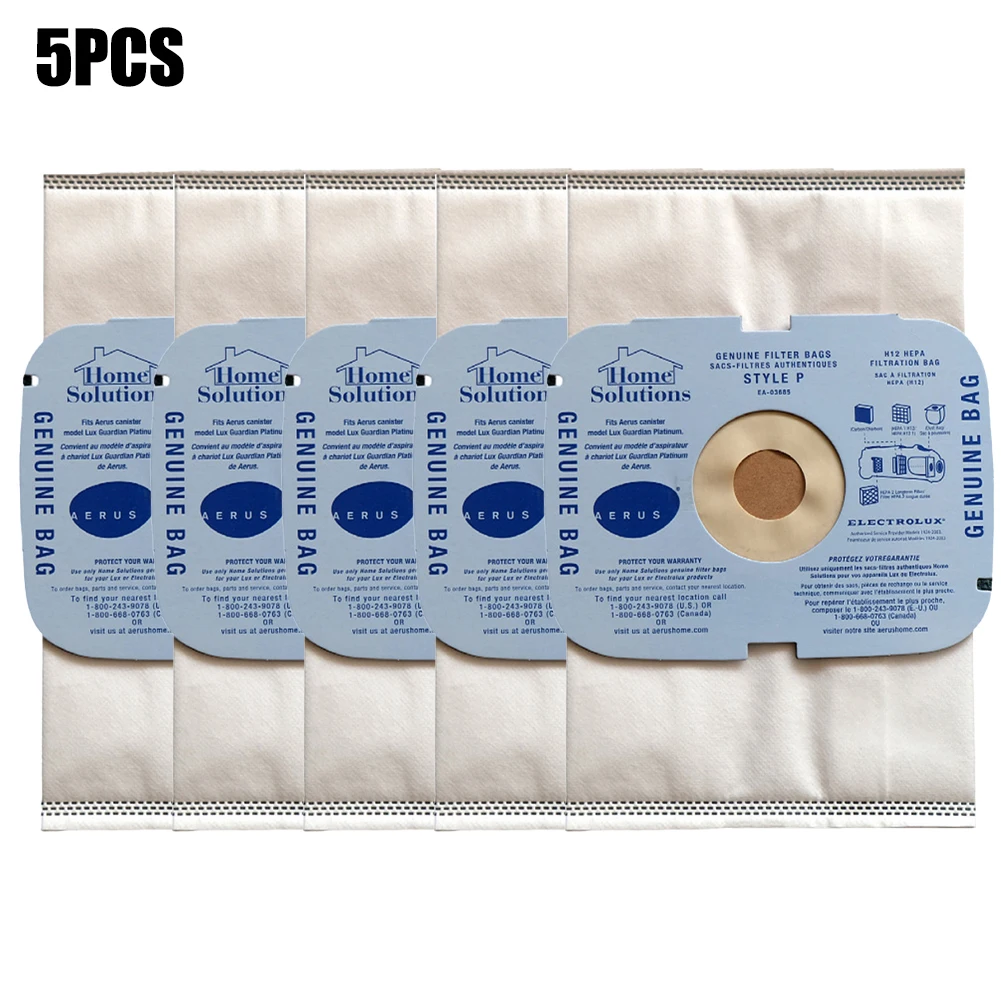 

5x Dust Bags Bag For AERUS LUX STYLE P GUARDIAN CANISTER VACUUM BAGS Vacuum Cleaner Household Sweeper Cleaning Tool Replacement