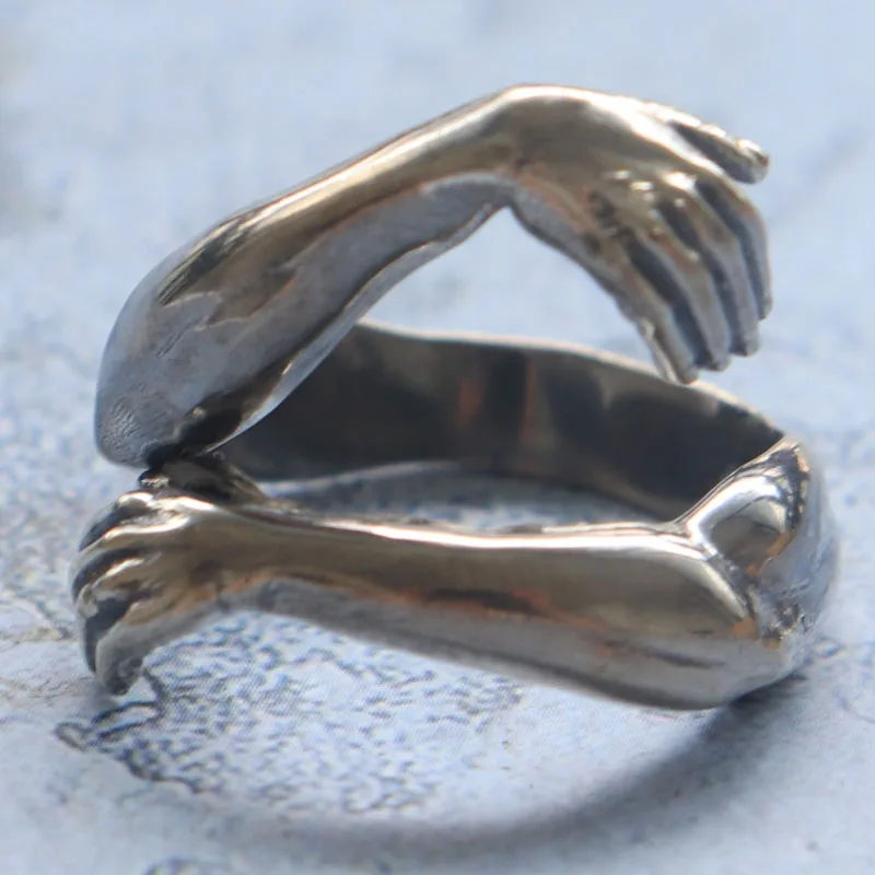 9 5 г кольцо обнимающие руки манжеты на палец индивидуальные кольца из