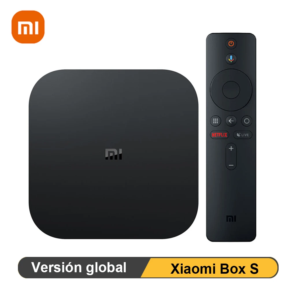 ТВ-приставка Xiaomi Mi TV Box S 4K Ultra HD Android 9 0 HDR 2 ГБ 8 Google Chromemast BT4.1 Смарт ТВ Netflix медиаплеер